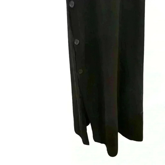 Soho Street Sweater Dress Black Hooded Long Sleeve Button/Slit Sides Size L Fall - Picture 3 of 13